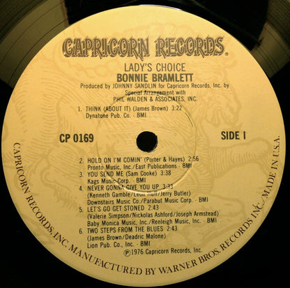 Bonnie Bramlett : Lady's Choice (LP, Album, Win)