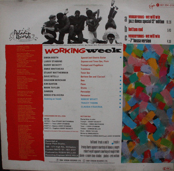 Working Week : Venceremos - We Will Win (12")