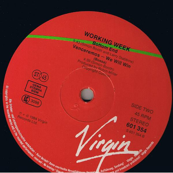 Working Week : Venceremos - We Will Win (12")