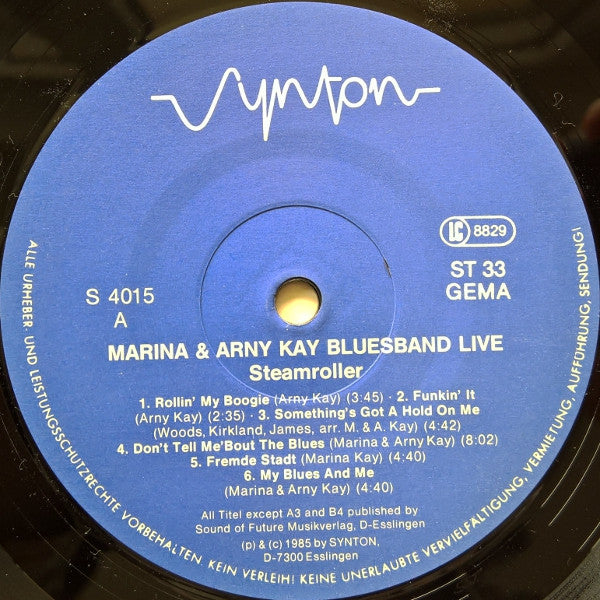 Marina Kay & Arny Kay Special Guest Jim Kahr : Steamroller (Live) (LP)