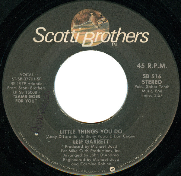 Leif Garrett : I Was Looking For Someone To Love / Little Things You Do (7", Single)