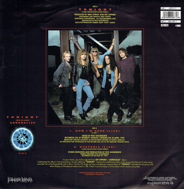 Def Leppard : Tonight (12", Ltd, Num, Pic)
