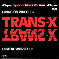Trans-X : Living On Video / Digital World (12", Maxi, Whi)