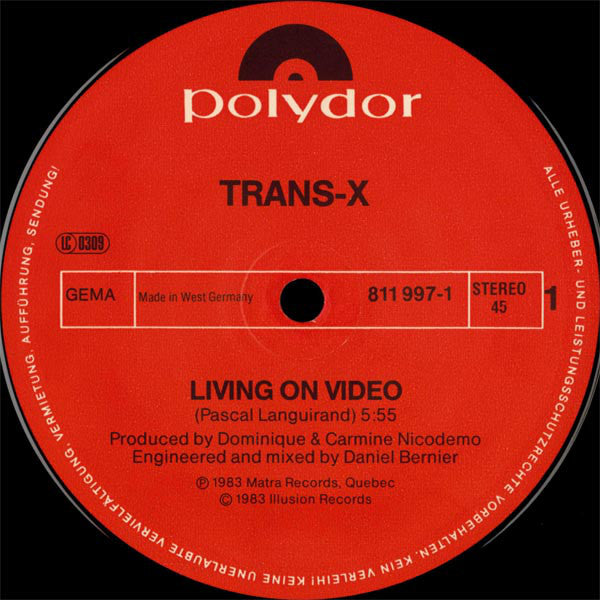 Trans-X : Living On Video / Digital World (12", Maxi, Whi)