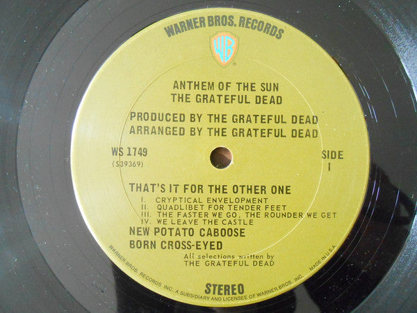 The Grateful Dead : Anthem Of The Sun (LP, Album, RE)