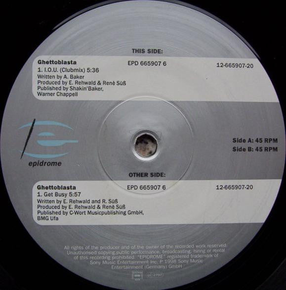 Ghettoblasta : I.O.U. (12")