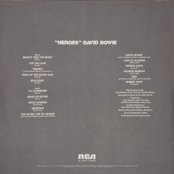 David Bowie : "Heroes" (LP, Album, RE)