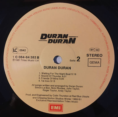 Duran Duran : Duran Duran (LP, Album)