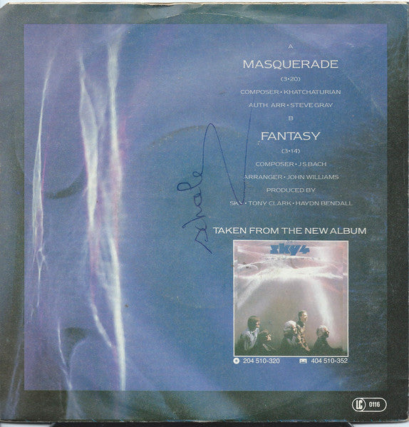 Sky (4) : Masquerade (7", Single)