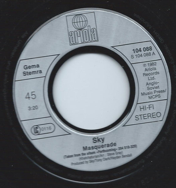 Sky (4) : Masquerade (7", Single)