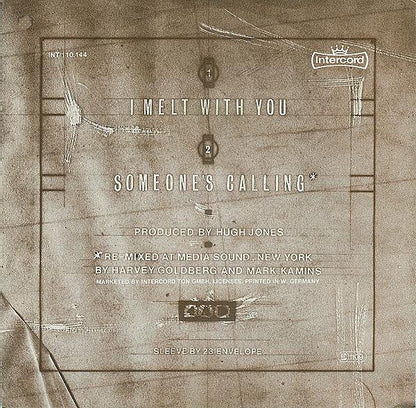 Modern English : I Melt With You / Someone's Calling (7", Single, Gre)