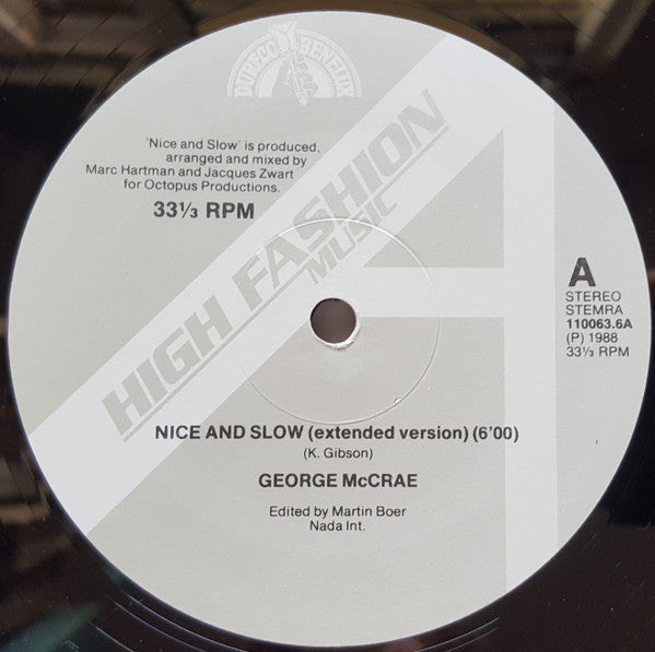 George McCrae : Nice And Slow (12")