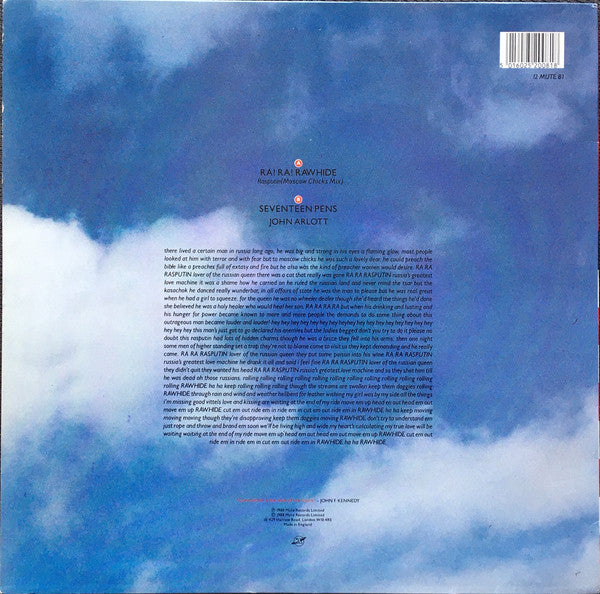I Start Counting : Ra! Ra! Rawhide (12", Single)