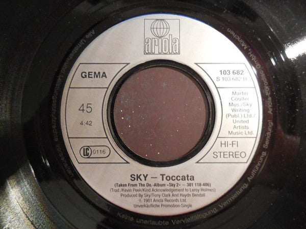 Sky (4) : Meheeco / Toccata (7", Single, Promo, Gat)