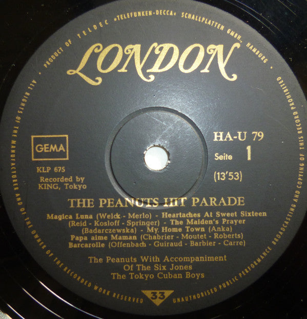 The Peanuts : The Peanuts' Hit Parade (LP, Comp, Mono)