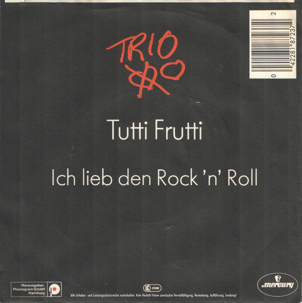 Trio : Tutti Frutti (7", Single)