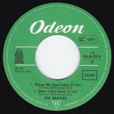 The Beatles : Die Grössten Vier Vol. 6 (7", EP)