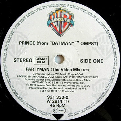Prince : Partyman (12", Maxi)