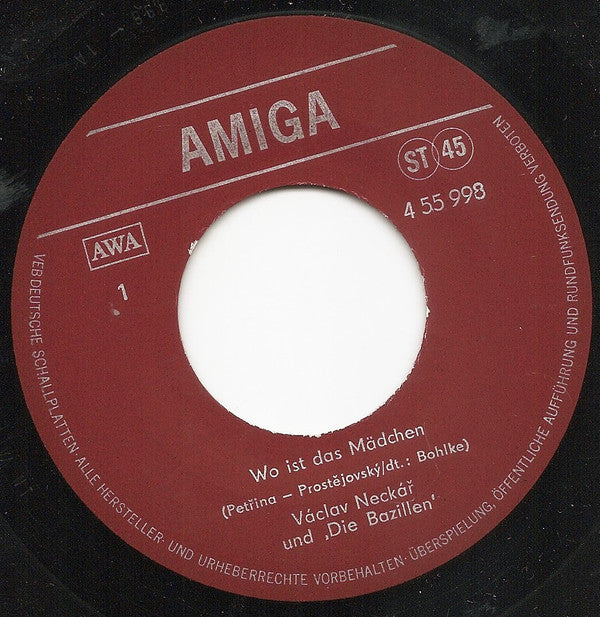 Václav Neckář : Wo Ist Das Mädchen / Ali Baba (7", Single)