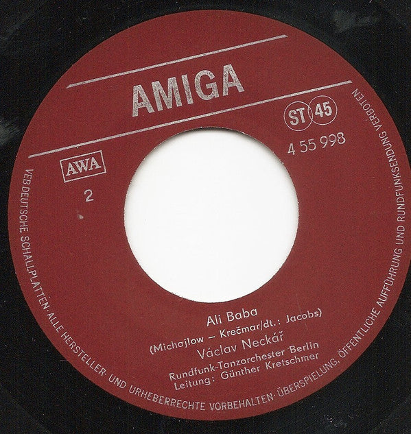 Václav Neckář : Wo Ist Das Mädchen / Ali Baba (7", Single)