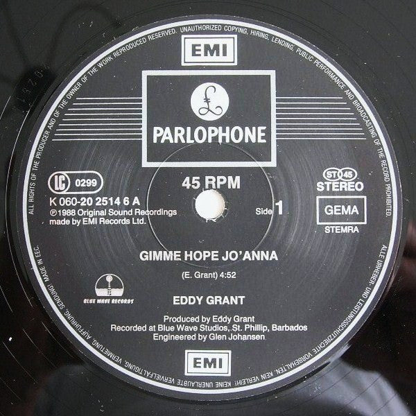 Eddy Grant : Gimme Hope Jo'Anna (12")