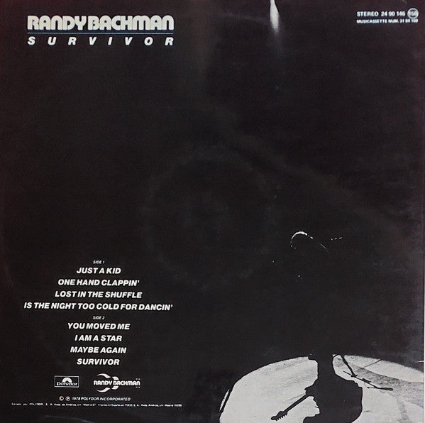 Randy Bachman : Survivor (LP, Album, Gat)