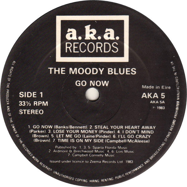 The Moody Blues : Go Now (LP, Comp)