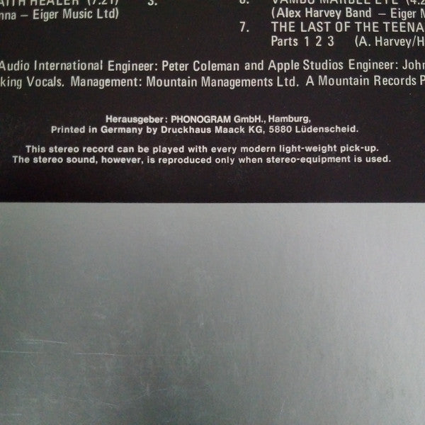 The Sensational Alex Harvey Band : Next (LP, Album, RP, Sil)