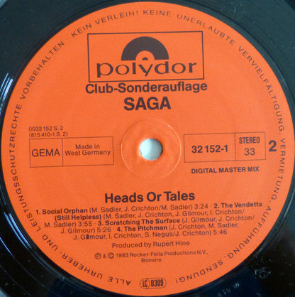 Saga (3) : Heads Or Tales (LP, Album, Club)