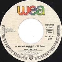 Phil Collins : In The Air Tonight ('88 Remix) (7", Single)