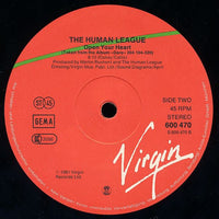 The Human League : Love Action (I Believe In Love) / Open Your Heart (12", Sup)