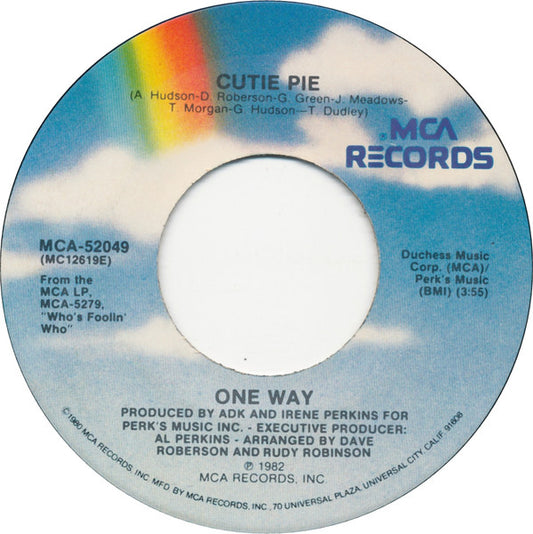 One Way : Cutie Pie (7", Single, Pin)
