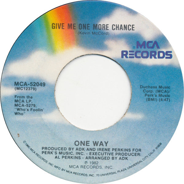 One Way : Cutie Pie (7", Single, Pin)
