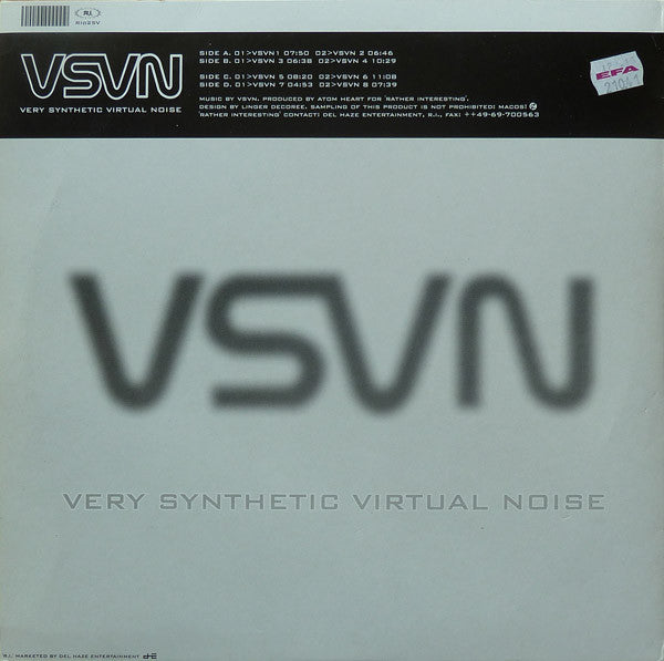 VSVN : Very Synthetic Virtual Noise (2xLP, Album, Ltd)