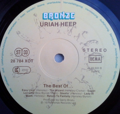 Uriah Heep : The Best Of... (LP, Comp, RE)