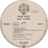 Frank Zappa : Zoot Allures (LP, Album, RE)