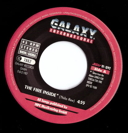 Songs For Teresa : The Fire Inside (7", Single)