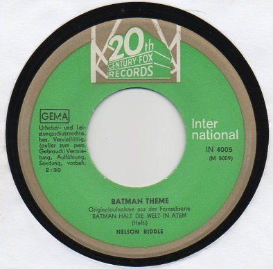 Nelson Riddle : Batman Theme (7")