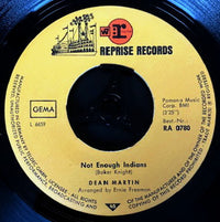 Dean Martin : Not Enough Indians / Rainbows Are Back In Style (7", Single, Mono)