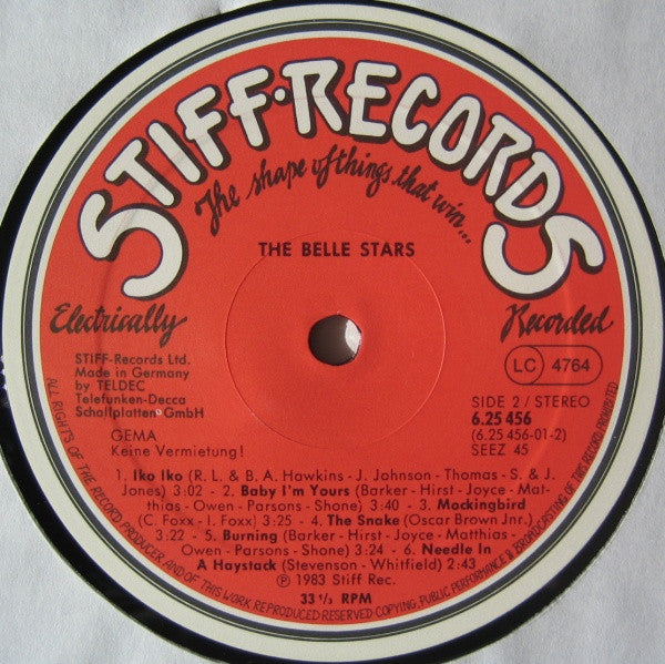 The Belle Stars : The Belle Stars (LP, Album)