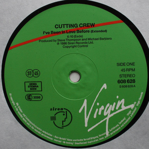 Cutting Crew : I've Been In Love Before (12")