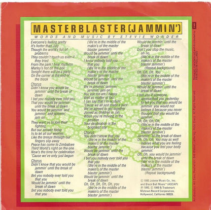 Stevie Wonder : Master Blaster (Jammin') (7", Single)