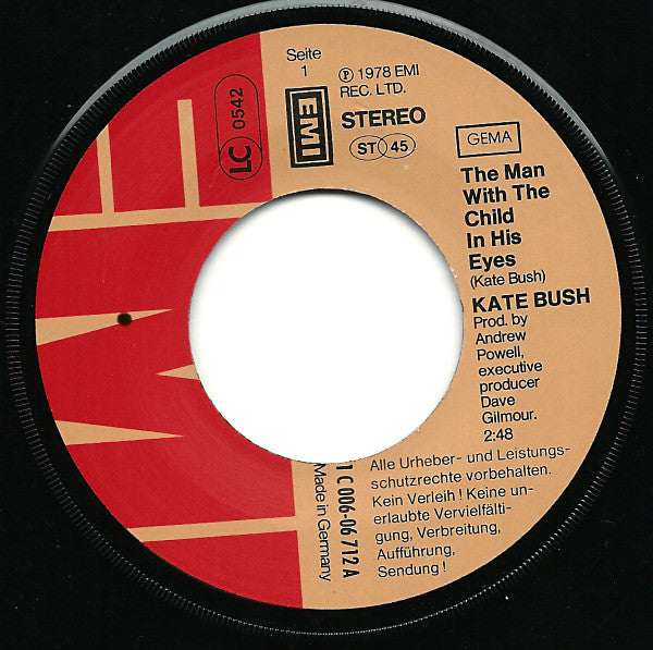 Kate Bush : The Man With The Child In His Eyes (7", Single)
