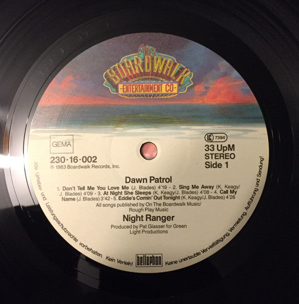 Night Ranger : Dawn Patrol (LP, Album, RE)