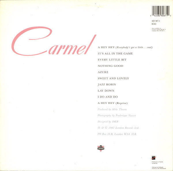 Carmel (2) : Everybody's Got A Little...Soul (LP, Album)