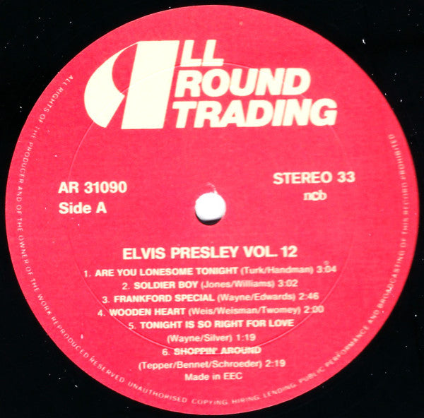 Elvis Presley : Are You Lonesome Tonight (LP, Comp)