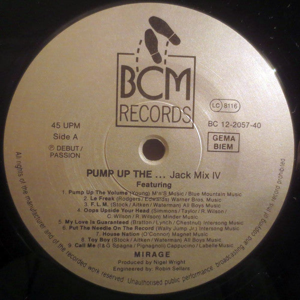 Mirage (12) : Pump Up The ... Jack Mix IV (12", Mixed)