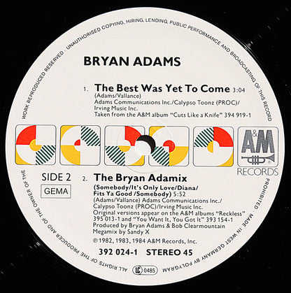 Bryan Adams : Summer Of '69 (12", Maxi)
