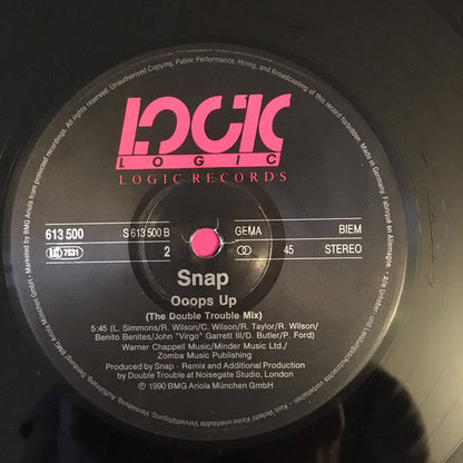 Snap! : Ooops Up (Sphinx Mix) + (The Double Trouble Mix) (12", Maxi)