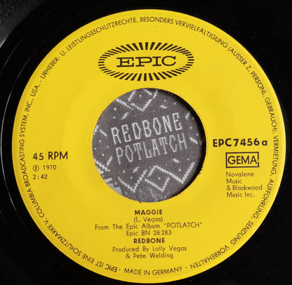 Redbone : Maggie / New Blue Sermonette (7", Single)